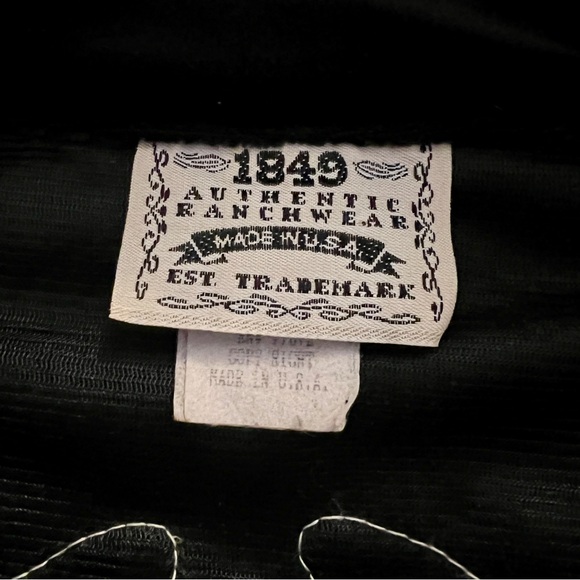 Vintage Western Velvet Jacket with Fringe - Picture 11 of 12